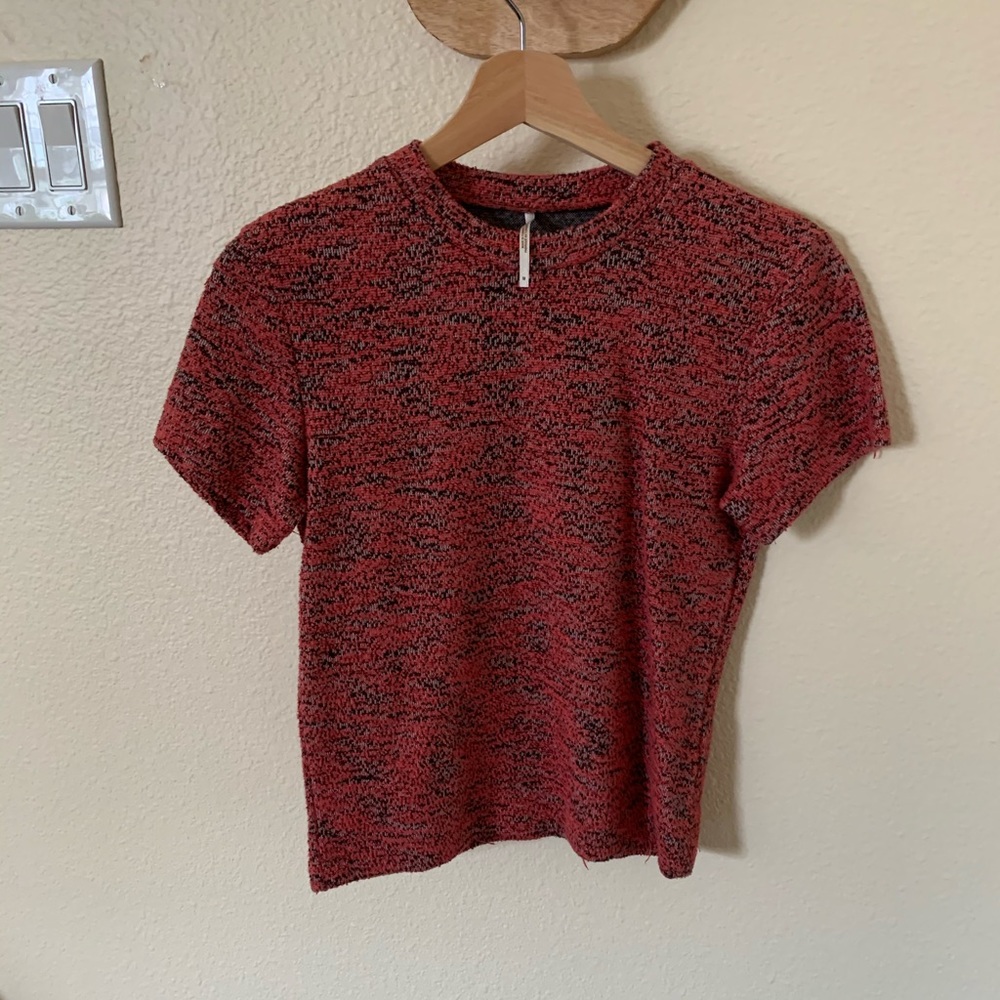 Anthropologie textured tee shirt